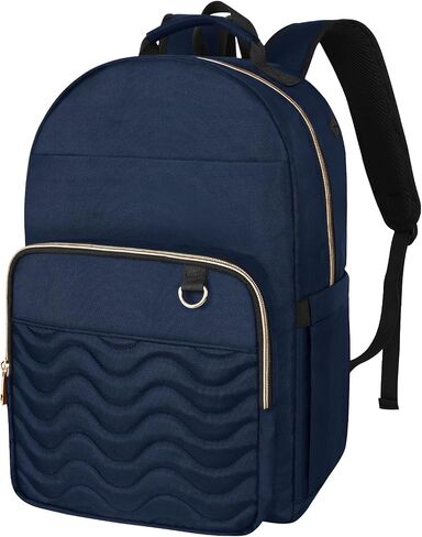 Navy Blue Backpack for Women,Backpack with Laptop Compartment,School Bag for Teens Girls, Travel Backpack Carry On, Nurse Teacher Computer Backpack, Water Resistant Daypack for College in Saudi Arabia