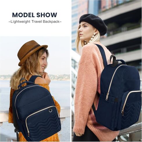 Navy Blue Backpack for Women,Backpack with Laptop Compartment,School Bag for Teens Girls, Travel Backpack Carry On, Nurse Teacher Computer Backpack, Water Resistant Daypack for College in Saudi Arabia