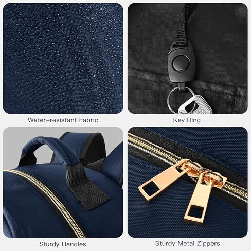 Navy Blue Backpack for Women,Backpack with Laptop Compartment,School Bag for Teens Girls, Travel Backpack Carry On, Nurse Teacher Computer Backpack, Water Resistant Daypack for College in Saudi Arabia