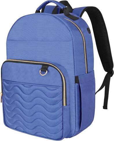 Navy Blue Backpack for Women,Backpack with Laptop Compartment,School Bag for Teens Girls, Travel Backpack Carry On, Nurse Teacher Computer Backpack, Water Resistant Daypack for College in Saudi Arabia
