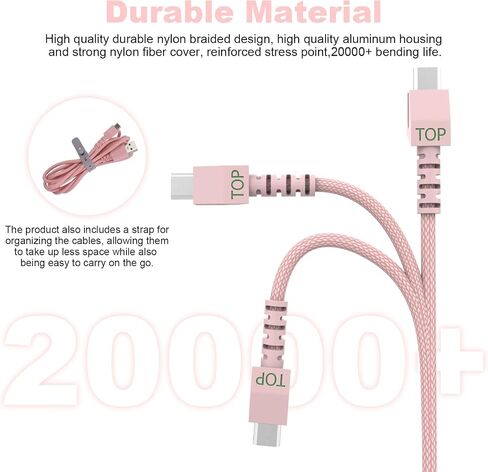Mouse Charging Cable Micro USB Charger Cord Compatible with Razer Naga Pro 20000 DPI, Viper Ultimate, Razer DeathAdder V2 Pro/Basilisk Ultimate Gaming Mouse, Nylon Braided, 5.9 Feet in Saudi Arabia