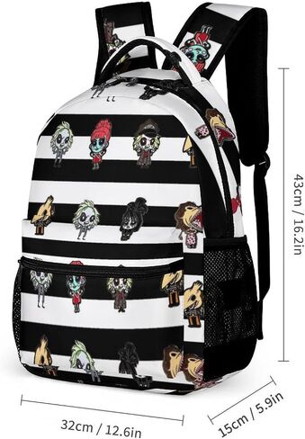 Horror Movie Backpacks For Girls Boys School Bag Laptop Bag Lightweight Adjustable Student Bookbag Travel Daypack, Style-2 in Saudi Arabia