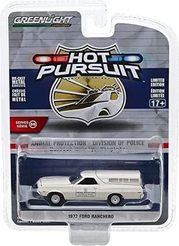 Collectibles Greenlight 42910-C Hot Pursuit Series 34-1972 Ranchero - Animal Protection Division of Police County of Henrico, Virginia 1:64 Scale in Saudi Arabia