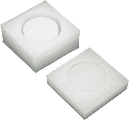 Wixine 2 قطعة صندوق تخزين سيليكون مستدير قالب الراتنج قالب مجوهرات الحرفية اليدوية عدة in Kuwait