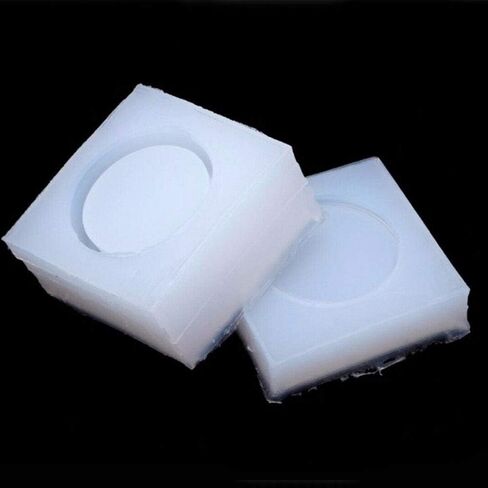 Wixine 2 قطعة صندوق تخزين سيليكون مستدير قالب الراتنج قالب مجوهرات الحرفية اليدوية عدة in Kuwait