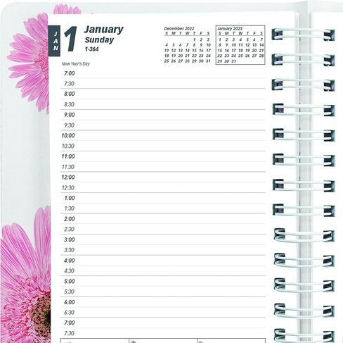 Brownline® 2025 Pink Essential مخطط يومي/شهري، كتاب المواعيد، 12 شهرًا، من يناير إلى ديسمبر، ربط مزدوج السلك، 8 × 5 بوصة، وردي ديزي (CB634G.05-25) in Saudi Arabia