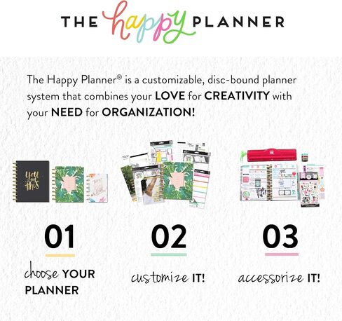 me & my BIG ideas Metal Expander Discs, Bright Pink - The Happy Planner Scrapbooking Supplies - Add Extra Pages, Notes & Artwork - Create More Space for Notebooks, Planners & Journals - Expander Size in Saudi Arabia