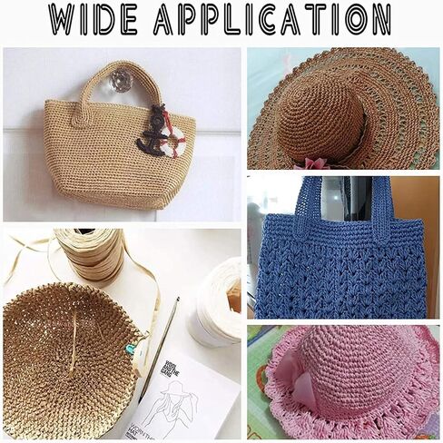 BENECREAT 328 Yards Blue Raffia Ribbon Raffia Paper Craft Ribbon Packing Twine ffor Wedding Gifts Wrap DIY Decoration and Hat Weaving (8mm Wide) in Saudi Arabia