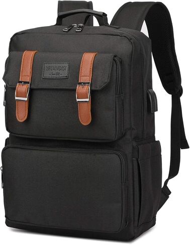 حقيبة ظهر YALUNDISI للكمبيوتر المحمول للنساء والرجال حقيبة ظهر كلاسيكية وحقائب كتب مضادة للسرقة مقاس 16 بوصة باللون الرمادي in Kuwait