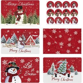 Artoid Mode 36 Pack Merry Christmas Thank You Cards Bird Snowman Truck Xmas Tree Greeting Cards Gift With Envelope Sticker Blank Note Cards for Birthday Wedding Baby Shower Bridal Shower, 4 x 6 Inch