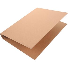 A4 Kraft Binder 4-Holds Round Ring Binder Binder غطاء صلب حامي قابل لإعادة الاستخدام غلاف دفتر الملاحظات لدفتر الملاحظات أوراق إعادة تعبئة الورق