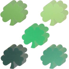 180 Pcs Large Four Leaf Clover Cutouts 6 Inch Paper Four Leaf Clover Shape Cut-Out Green St. Patrick's Day Cutout Decoration for Kids School Craft Projects Classroom Irish Party Decor