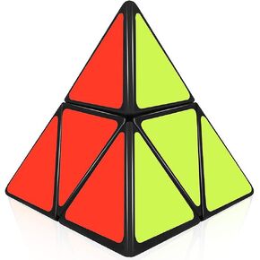 Willking Pyramorphix 2x2 Speed Cube Pyraminx 2x2x2 Magic Puzzle Cube Toy Black