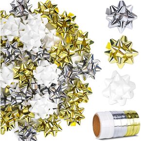 78 قطعة من أقواس سحب عيد الميلاد من JOHOUSE، أقواس هدايا ذاتية اللصق، شرائط تمويج عيد الميلاد لتزيين المنزل، دعائم صور للحفلات in Kuwait