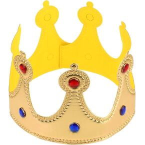 Prince Crown Birthday Crown Golden King Crown Birthday Hat Boy Birthday Party Dress-Up Set Birthday Boy Party Accessory Supplies Party Headwear Party Photo Props for Boys Birthday Party Decoration