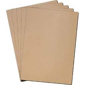 LLPT Adhesive Magnetic Sheet 5 x 7 Inch 5 Pack Flexible Refrigerator Magnet Sheet Sticky Magnetic Paper for Photos Images Educational DIY Craft Paper (MSA575)
