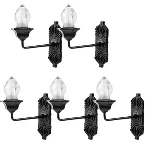 Yardwe Vintage DIY Dollhouse 1 12 Dollhouse Mini LED Wall Light Lamp 5pcs Dollhouse LED Wall الشمعدانات 1: 12 مقياس الجدار مصباح الجدار الصغير نماذج in Saudi Arabia