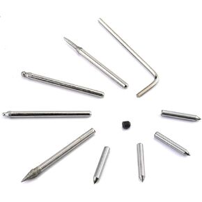 10PCS Engraver Diamond Point Tungsten Carbide Steel Bits & Spare Parts Set for UTOOL Engraving Tool