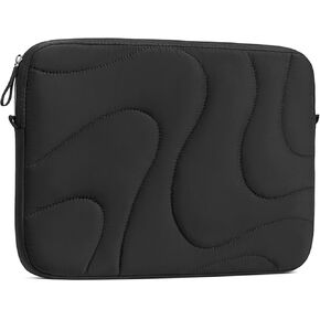 BOSTANTEN Laptop Case for MacBook Air 15 Inch M3,MacBook Pro 14 Inch M4 2024,Quilted Puffy Laptop Sleeve for 15.6 Inch Dell,HP,ASUS,Microsoft