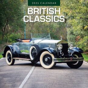Red Robin 2025 British Classics Monthly Wall Calendar | 12" x 24" Open | Premium Thick & Sturdy Paper | Hangable 12 Month Calendar | Plastic Free | 4 Month Transition Page for 2024