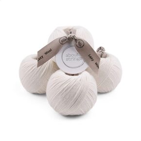 About Strings Lazy Wool - Merino Wool Blend No. 3 Light DK Yarn, 50g 109 Yards per Ball, 4-Pack (Lavender)