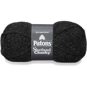 Patons Shetland Chunky Yarn, 3.5 oz, Oxford Grey, 1 Ball