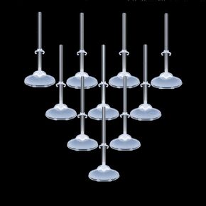 10PCS Doll Stands action figure stand, Doll Stand Display Holder, Ideal Doll Display Stand Support with Adjustable Waist Clip for 11 to 13 Inch Tall Dolls(Clear)