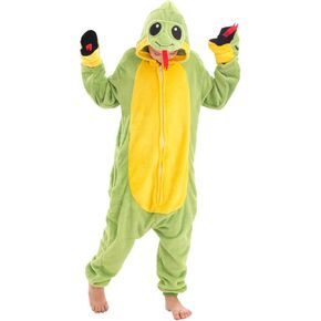 Animal Onesie Costume for Kids Halloween Costumes for Girls Boys Cosplay Outfit Green Snake