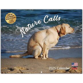 Dogs Pooping Calendar 2025 - Pooping Dog Calendar 2025, Funny Stocking Stuffers, Gag Gifts, Secret Santa Gifts for Coworker Friend Family, White Elephant Gifts for Adults Useful