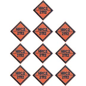 10pcs HRC2 2112 Replacement Garment Embroidery Patch Set, Suitable for Sewing/Ironing on Jackets, Jeans, Hats, Backpacks, Socks