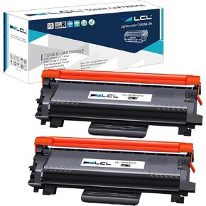 LCL Compatible TN760 TN-760 TN730 TN-730 Black Toner Cartridge Replacement for Brother MFC-L2710DW MFC-L2750DW HL-L2350DW HL-L2370DW HL-L2395DW HL-L2390DW DCP-L2550DW HL-L2310D HL-L2357DW (2Black)
