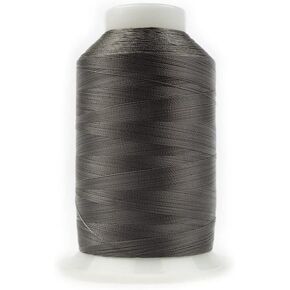 WonderFil Specialty Threads DecoBob Charcoal #168, 2-ply Cottonized Polyester, 80wt