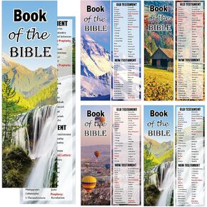 20 Pcs Spanish Books of The Bible Bookmarkers Reading Christian Religious Bible Guide Bookmarks Marcador en Español con Los Libros De La Biblia for Readers, Kids, Teens Home Classroom Office Supplies