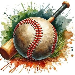Generic DIY 5D Diamond Art Kits for Adults, Baseball Picture 16""X 16"" Round Full Drill Crystal Rhinestone Embroidery Diamonds Gem Art Craft for Home Wall Decor Gifts