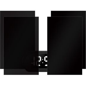 Light Blocking Sheet Stickers,Light Dimming Sheet Stickers 6.7x4 inch,1 Sheet 50% Dimming,1 Sheet 100% Blocking,Light Dimming Sheets for TV,Alarm Clock,Led Electronics (2 Pcs)
