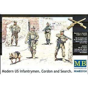 Master Box Modern US INFANTRYMEN. Cordon and Search 4 Figures 1/35 35154