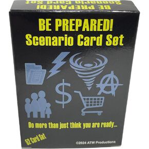 Be Prepared! Preparedness, Emergency Planning and Scenario Card Set - 52 Card Deck for Disaster and Emergency Planning.