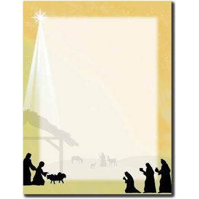 Away In The Manger Letterhead Laser & Inkjet Printer Paper (100pk)