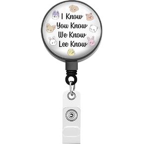 BEKECH Stray K-POP Boy Group Retractable Badge Reel I Know You Know We Know K-POP Fans Gift K-Drama Music Fans Badge