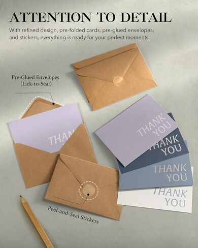 Thank You Cards with Envelopes, 32 Pack 4x6 in Thank You Cards Bulk with Embossed Design, Thank You Notes for Wedding, Baby Shower, Small Business, Bridal Shower, Funeral, Graduation, Green in Saudi Arabia