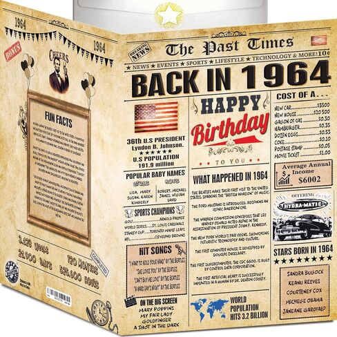 88th Birthday Card for Women Men - Back In 1937 Newspaper - 88th Happy BIRTHDAY card - 88th birthday gift for Her Him - JUMBO A4 size - 88th birthday decorations Dad Mom - Best gifts for 88 year old in Saudi Arabia