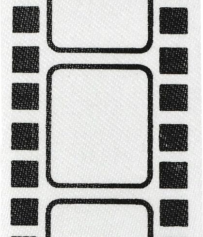 Homeford Movie Film Strip Themed Ribbon, 1-3/8-inch, 25-Yard, Black/Gold in Kuwait