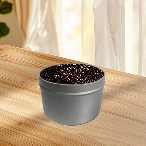 JAKOUE 4 pcs Candle Tins,8oz Metal Tins,Candle Containers for Candle Making,Arts Crafts,Storage Container,Storing Spices,80mm*60mm/3.15"*2.36" in Kuwait