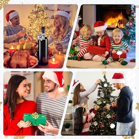 78 قطعة من أقواس سحب عيد الميلاد من JOHOUSE، أقواس هدايا ذاتية اللصق، شرائط تمويج عيد الميلاد لتزيين المنزل، دعائم صور للحفلات in Kuwait