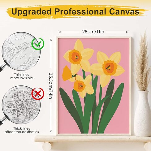 طقم طلاء بالأرقام من Bougimal مكون من 6 قطع للبالغين المبتدئين، مقاس 27.94 سم عرضًا × 35.56 سم طولاً، مجموعة طلاء أكريليك ملونة لمناظر طبيعية صحراوية DIY على القماش بدون إطار في الصندوق، مجموعات طلاء للكبار بالأرقام لتزيين جدران المنزل in Kuwait