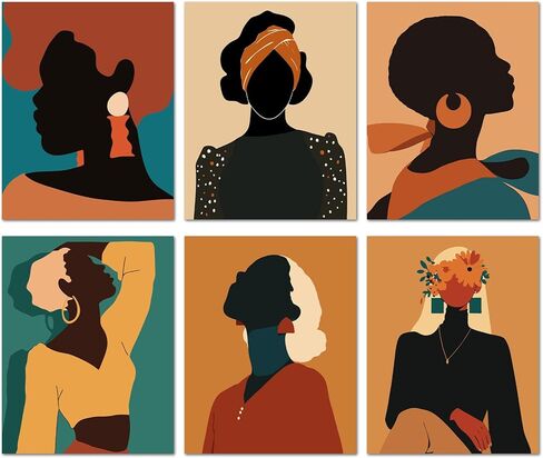 طقم طلاء بالأرقام من Bougimal مكون من 6 قطع للبالغين المبتدئين، مقاس 27.94 سم عرضًا × 35.56 سم طولاً، مجموعة طلاء أكريليك ملونة لمناظر طبيعية صحراوية DIY على القماش بدون إطار في الصندوق، مجموعات طلاء للكبار بالأرقام لتزيين جدران المنزل in Kuwait