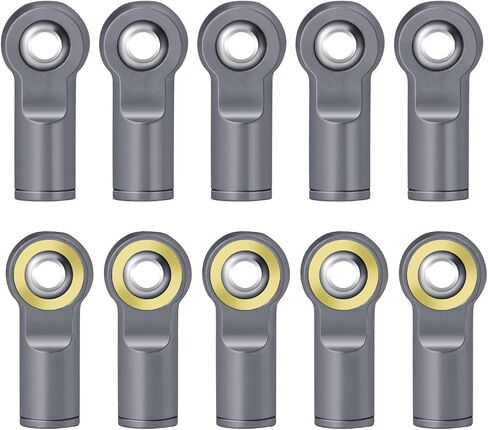 10PCS Aluminum M4 CCW Tie Rod End Ball Joint Link Ball Head Holder Compatible with 1/10 Axial SCX10 TRX4 D90 RC Crawler Car (Blue) in Saudi Arabia