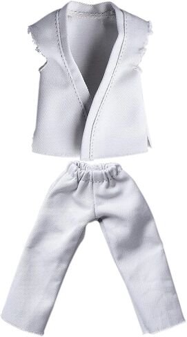 Meetoget 1/12 Scale Male Figure Doll Judo Clothes for 6 inch Action Figure Judo PM001US,white in Kuwait
