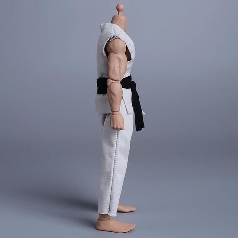 Meetoget 1/12 Scale Male Figure Doll Judo Clothes for 6 inch Action Figure Judo PM001US,white in Kuwait