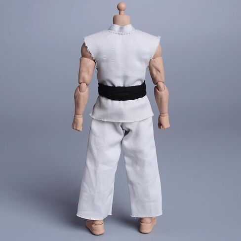 Meetoget 1/12 Scale Male Figure Doll Judo Clothes for 6 inch Action Figure Judo PM001US,white in Kuwait